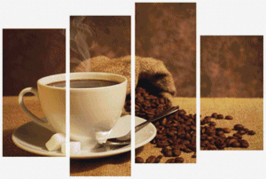 Полиптих "Кофе" на кухню - триптих, кухня, кофе, диптих, полиптих, модульная, картина - предпросмотр