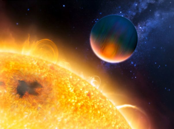 Меркурий и Солнце - космос, планеты, меркурий, солнце, солнечная система - оригинал