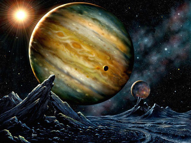 Юпитер - картинка, космос, планеты, анимация, солнечная система, юпитер - оригинал