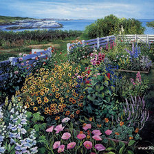 Схема вышивки «сад»