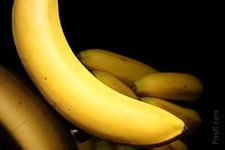 бананы - бананы, фрукты, на кухню, на черном - оригинал