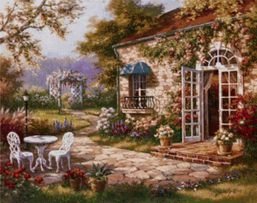 в саду - предпросмотр