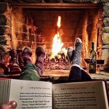 Схема вышивки «камин»