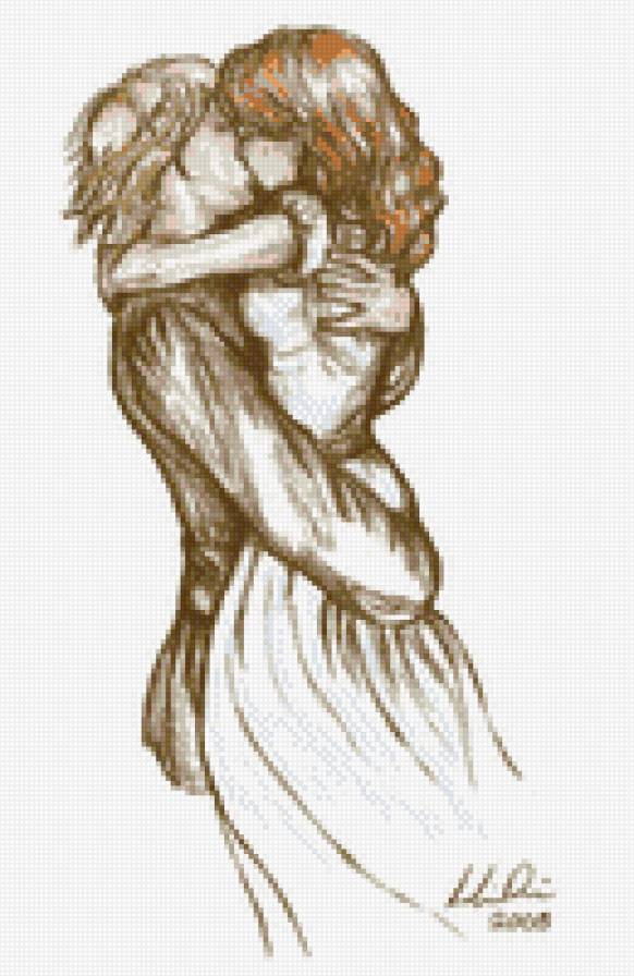 Поцелуй 03 - любовь, страсть, пара, объятия, поцелуй - предпросмотр