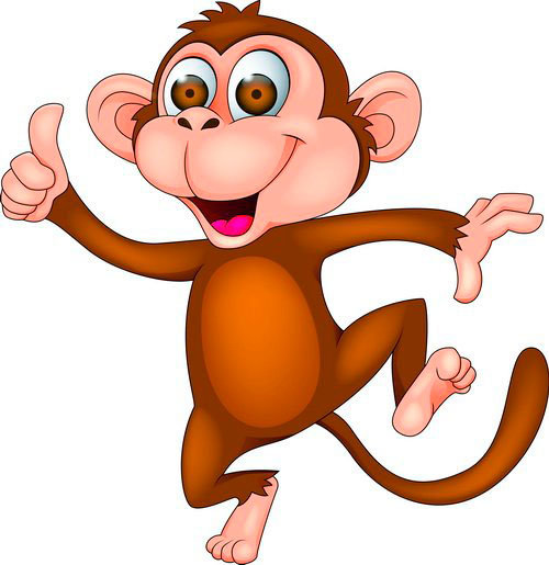 обезьянка - открытки - оригинал