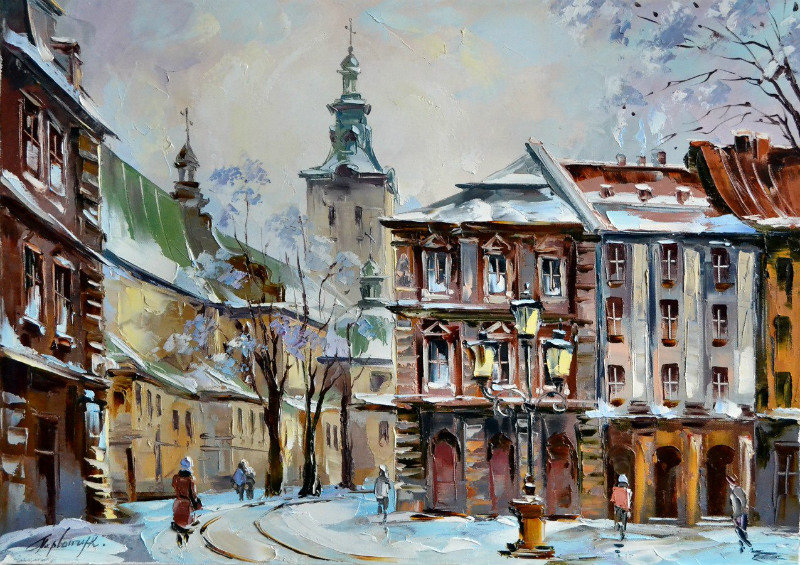 Зимова вуличка Львова - города, львов - оригинал