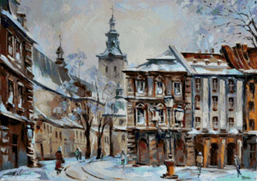 Зимова вуличка Львова - города, львов - предпросмотр