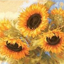 Схема вышивки «Подсолнухи»