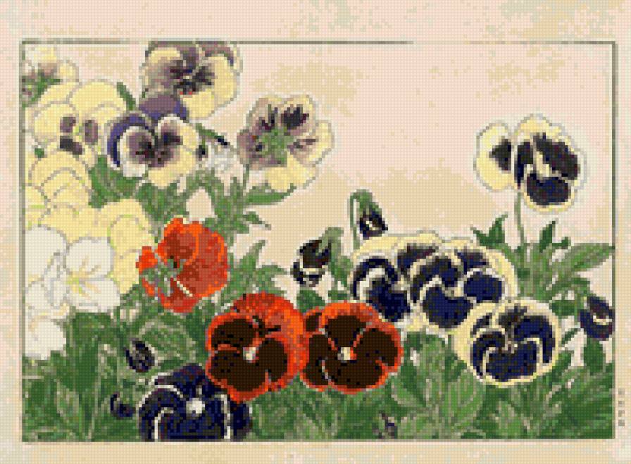 акварель - цветы, живопись - предпросмотр