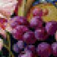Предпросмотр схемы вышивки «натюрморт с цветами и фруктами» (№830347)