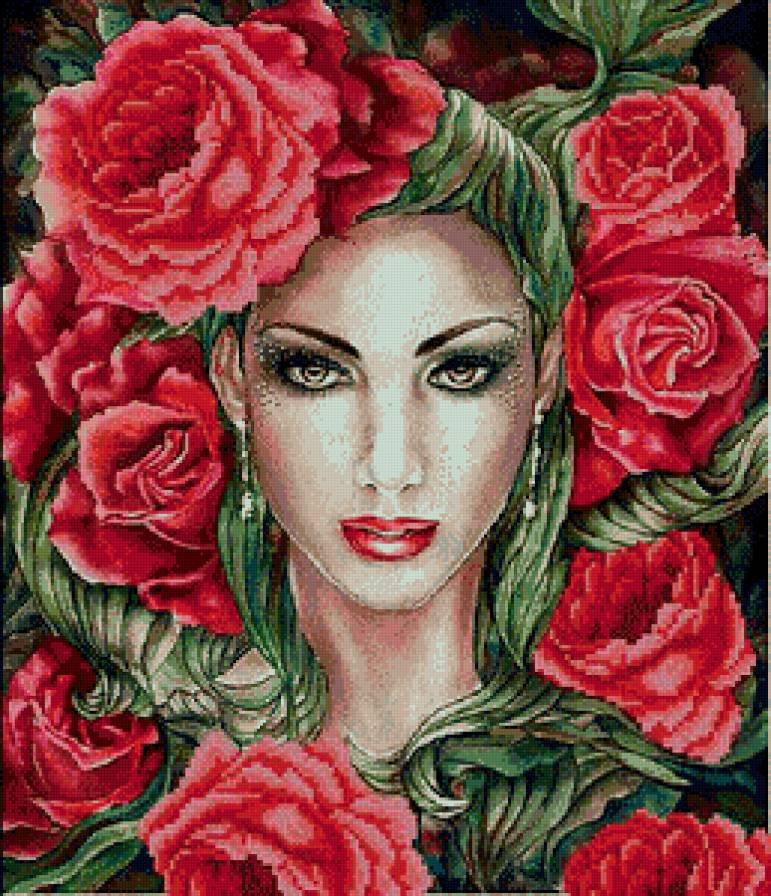 Девушка - люди, розы, девушка, цветы - предпросмотр