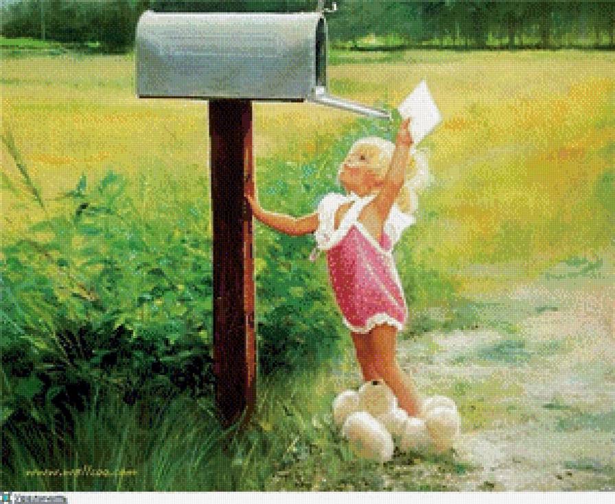 детство 3 - луг, деревушка, девочка, дети - предпросмотр