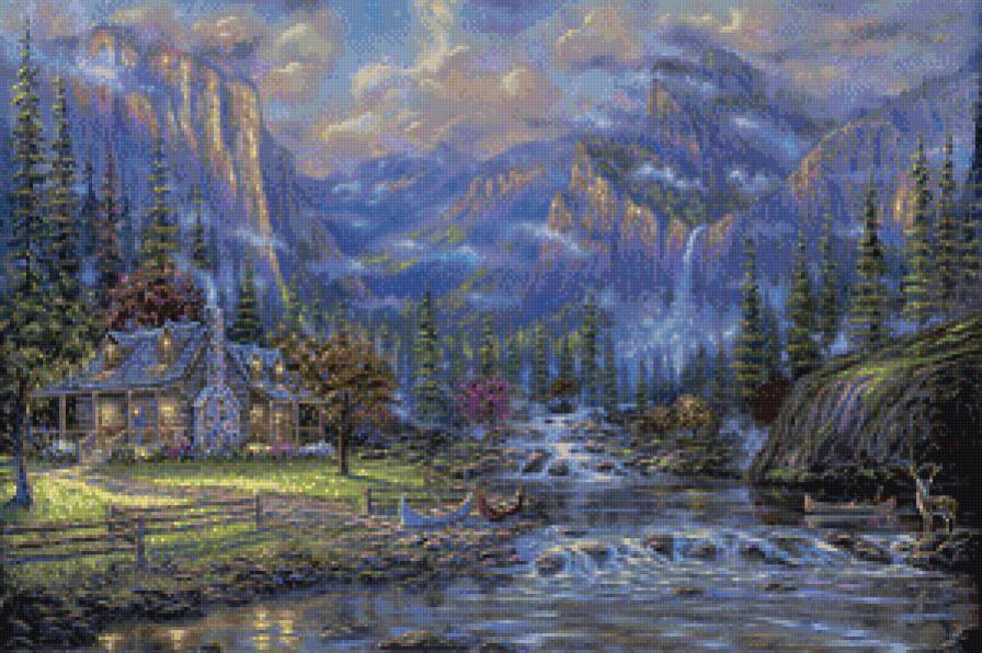 Yosemite Falls - горы - предпросмотр