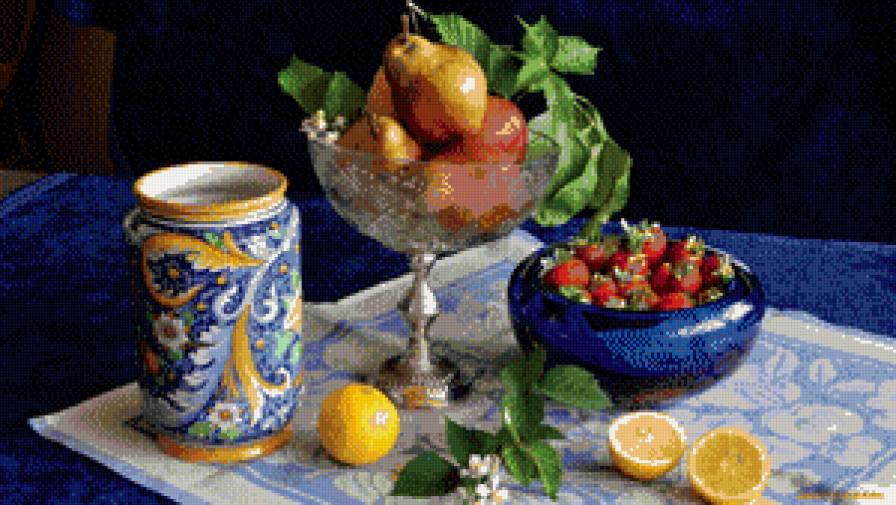 серия "натюрморт" - натюрморт.фрукты - предпросмотр