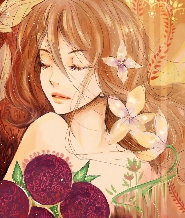 девушка осень - девушка - оригинал