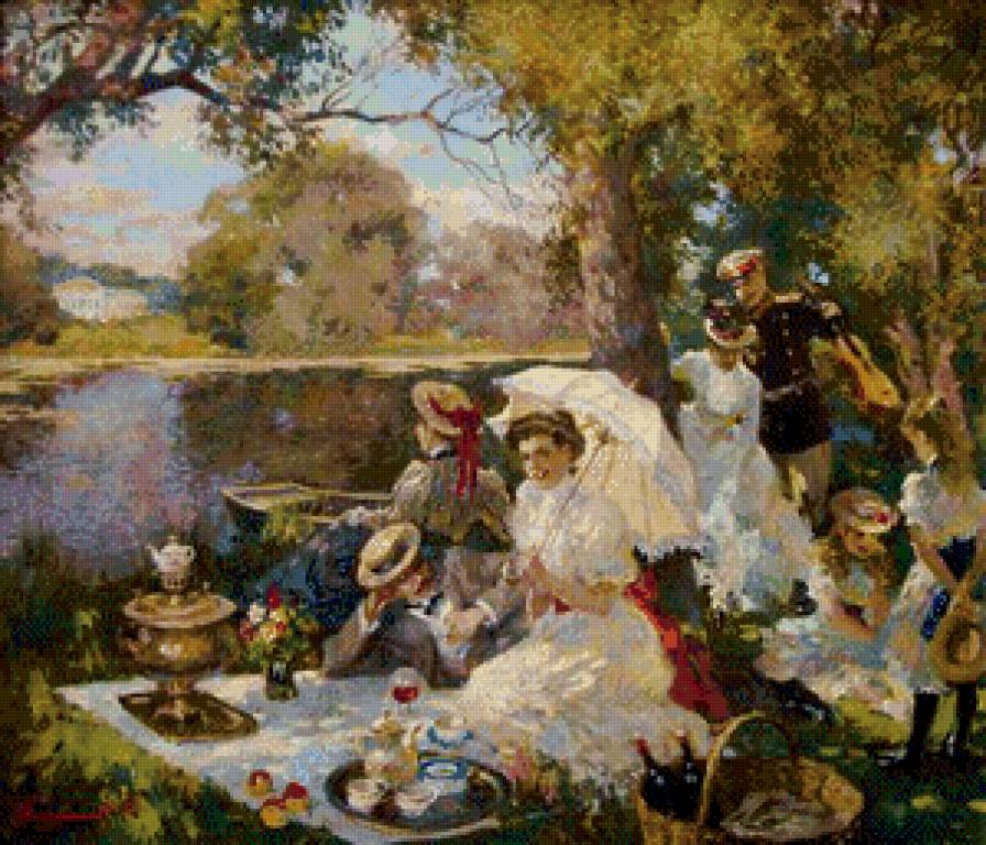 Пикник у озера - предпросмотр