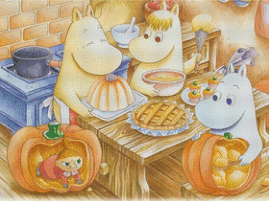 Мумми на кухне - предпросмотр