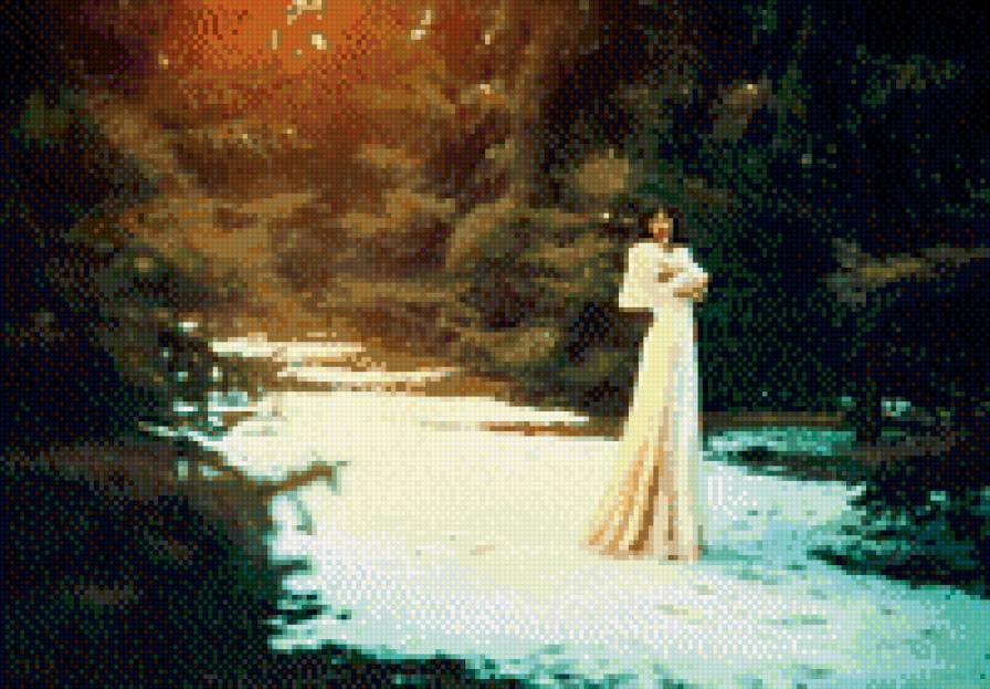 дева в лесу - природа, лес, девушка - предпросмотр