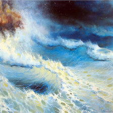 Схема вышивки «Море»