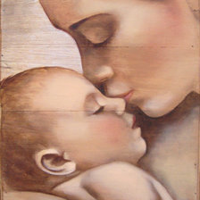 Схема вышивки «Мать и дитя»