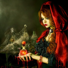 Схема вышивки «ведьмочка»