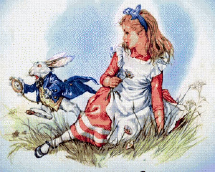 Алиса в стране чудес - сказка кролик - предпросмотр