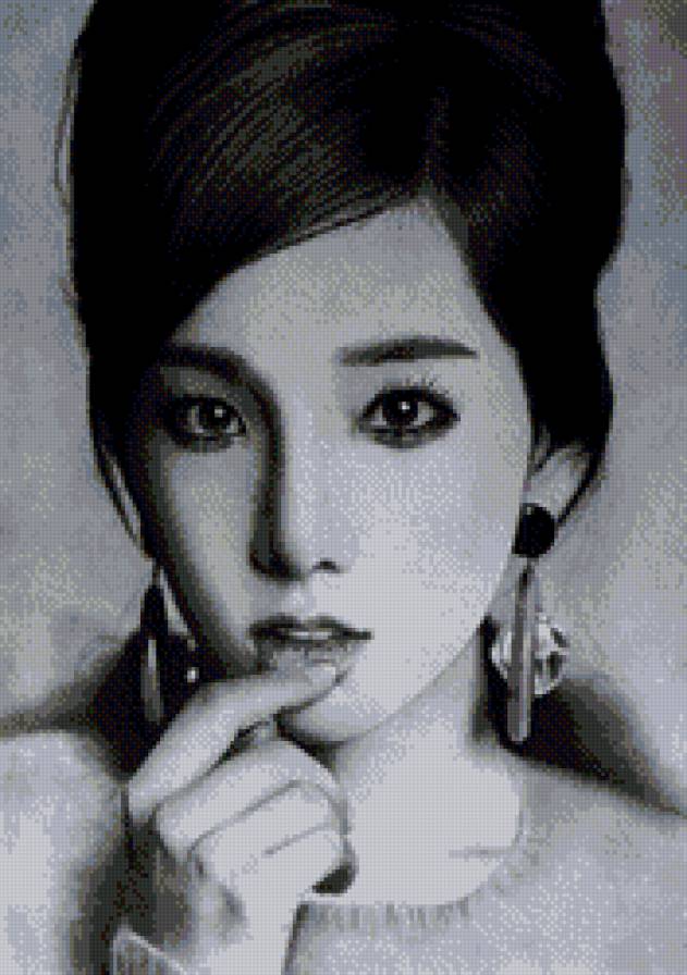 женский образ - портрет, черно-белое, восток, лицо, люди, женщина, девушка - предпросмотр