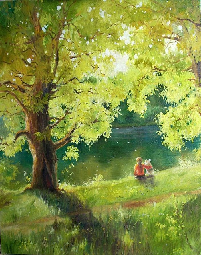 У реки - лето, река - оригинал