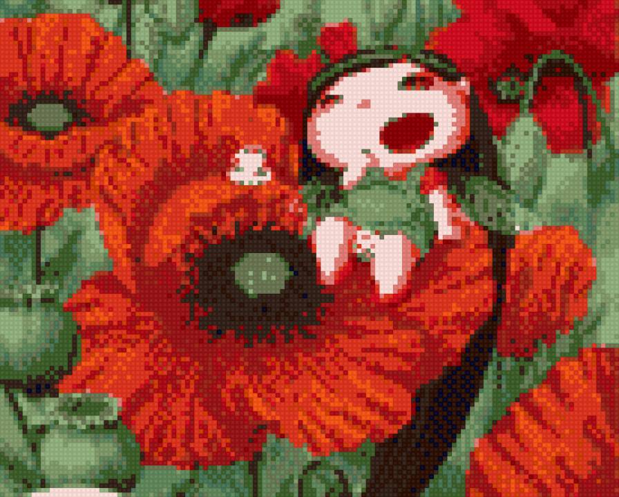 фея в маках - маки .фея - предпросмотр