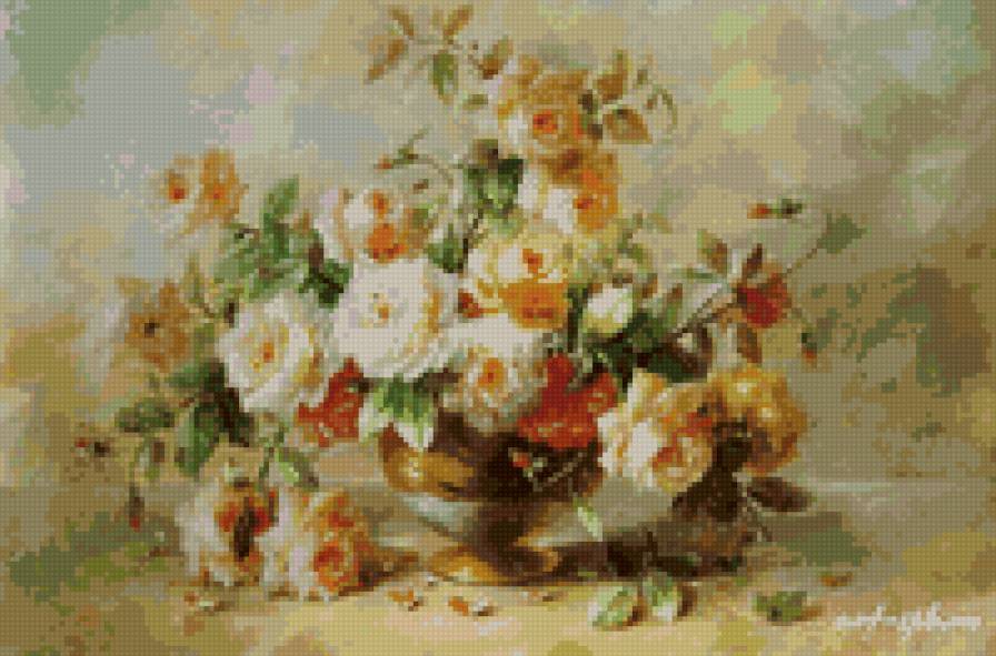 белые розы - предпросмотр