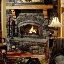 Схема вышивки «Камин»