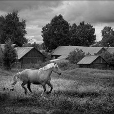 Схема вышивки «Деревня»