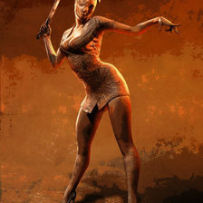 Оригинал схемы вышивки «медсестра из игры Silent Hill» (№834744)