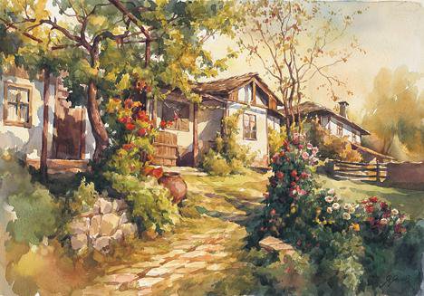 стара къща - домик - оригинал