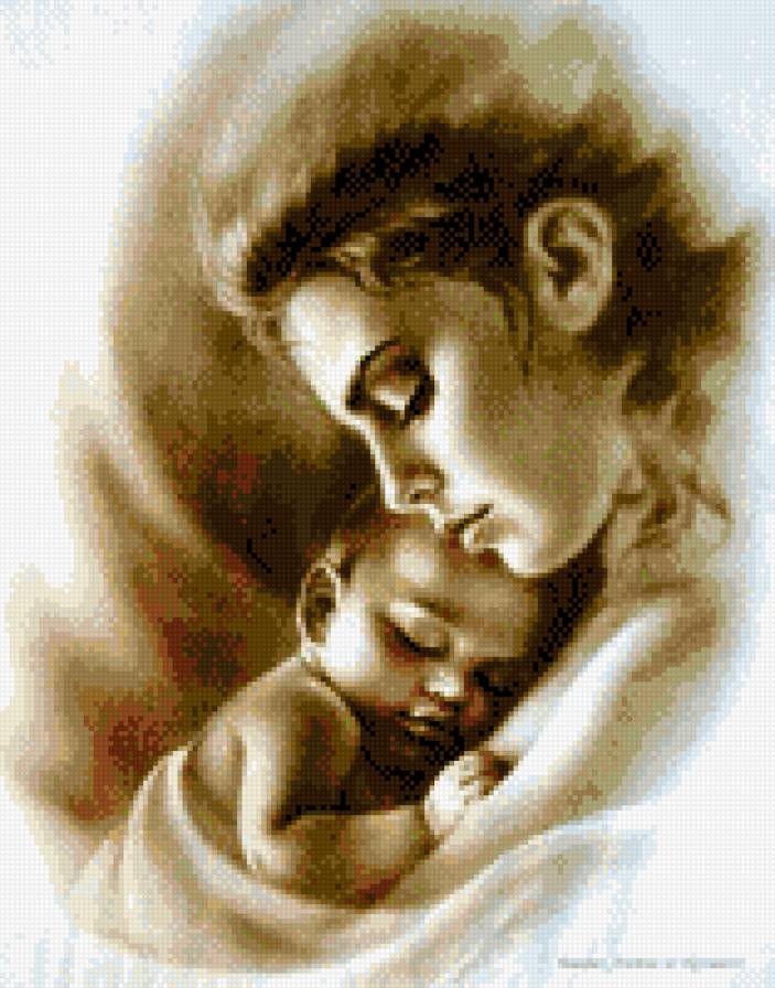 Нежность - мать, ребенок - предпросмотр