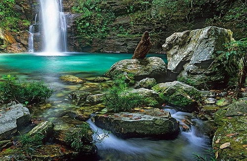 водопад вода - природа - оригинал