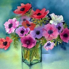 Схема вышивки «анемоны»