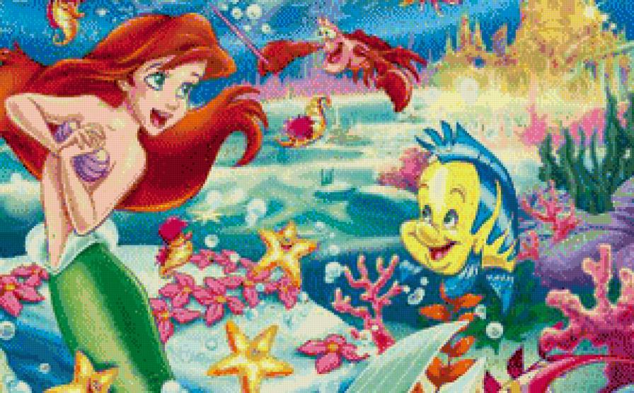 русалочка - детское, мультик, русалка, ариель, детская, дисней, детям, мультяшки - предпросмотр