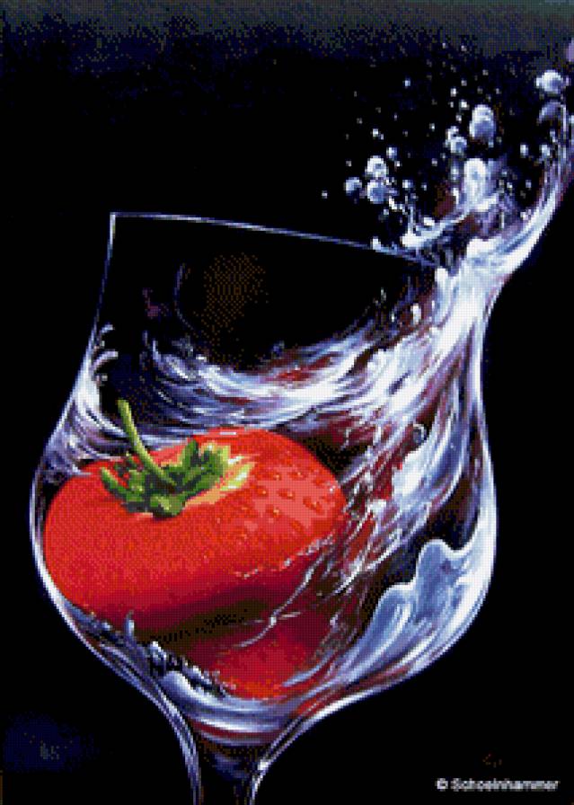 клубника в бокале - предпросмотр