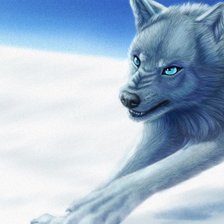 Схема вышивки «волк»