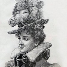 Оригинал схемы вышивки «шляпка 19  века» (№836187)