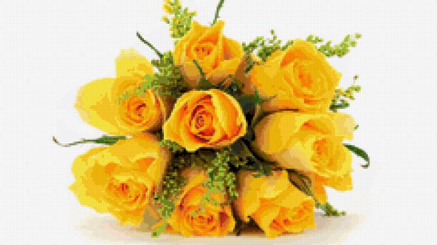 Розы желтые - цветы - предпросмотр