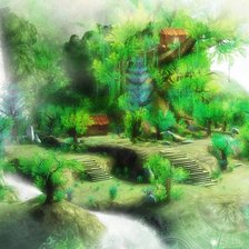 Схема вышивки «сказочный сад»