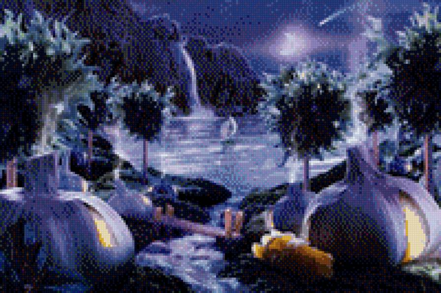 Карл Уорнер - чеснок, ночь, для кухни, продукты, еда, натюрморт - предпросмотр