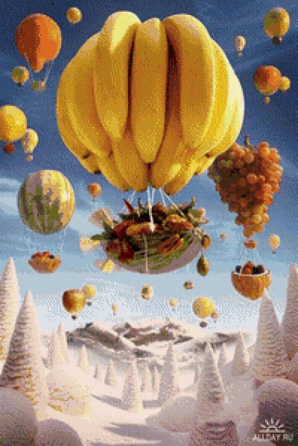 Карл Уорнер - для кухни, фрукты, воздушный шар, вкусно, еда - предпросмотр