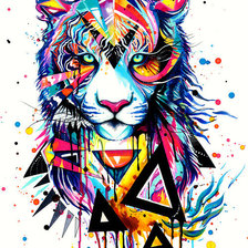 Схема вышивки «Тигрр»