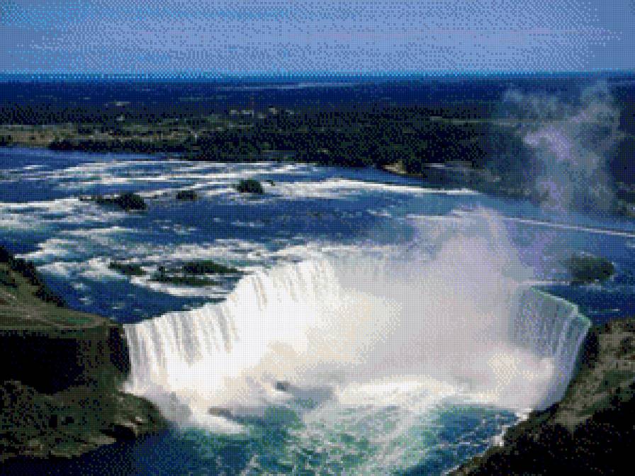 водопад вода - природа - предпросмотр
