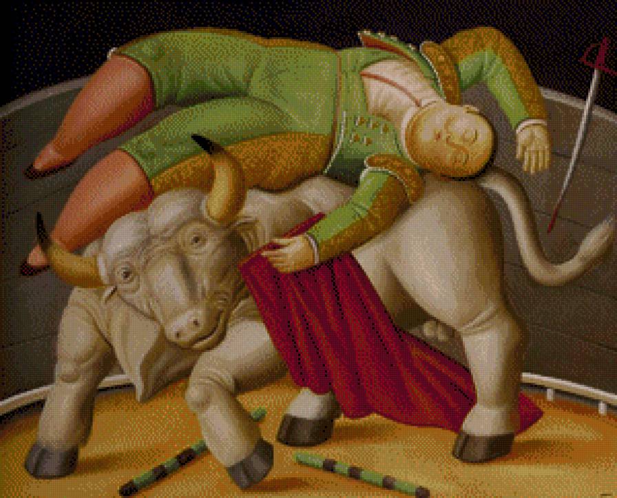 la-cornada-1988-pintura-de-fernando-botero - предпросмотр