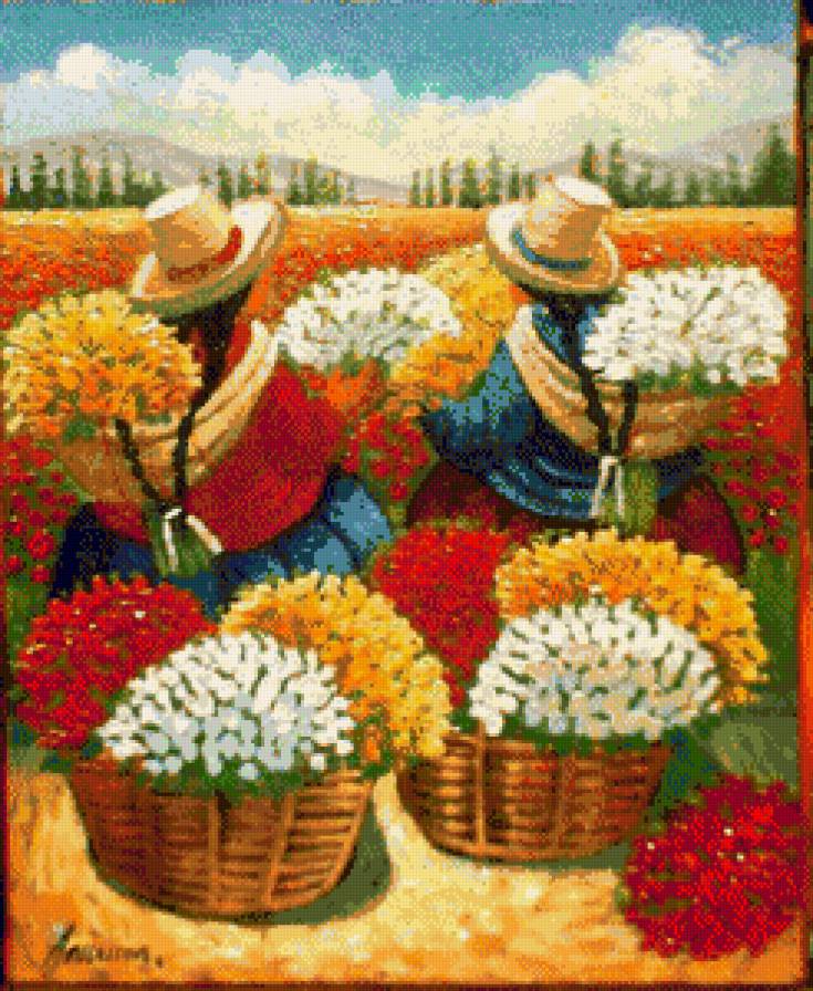 las canasteras de flores - предпросмотр