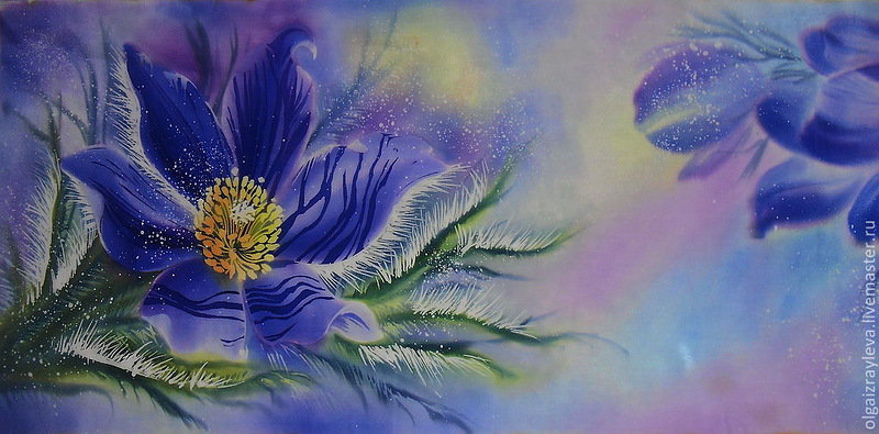 fantasia en flores azules - оригинал